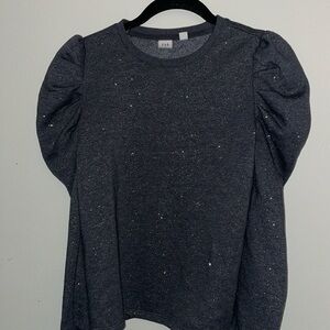 GAP SPARKLY long sleeve SWEATER, dark gray, girls XXL
VERY good condition,